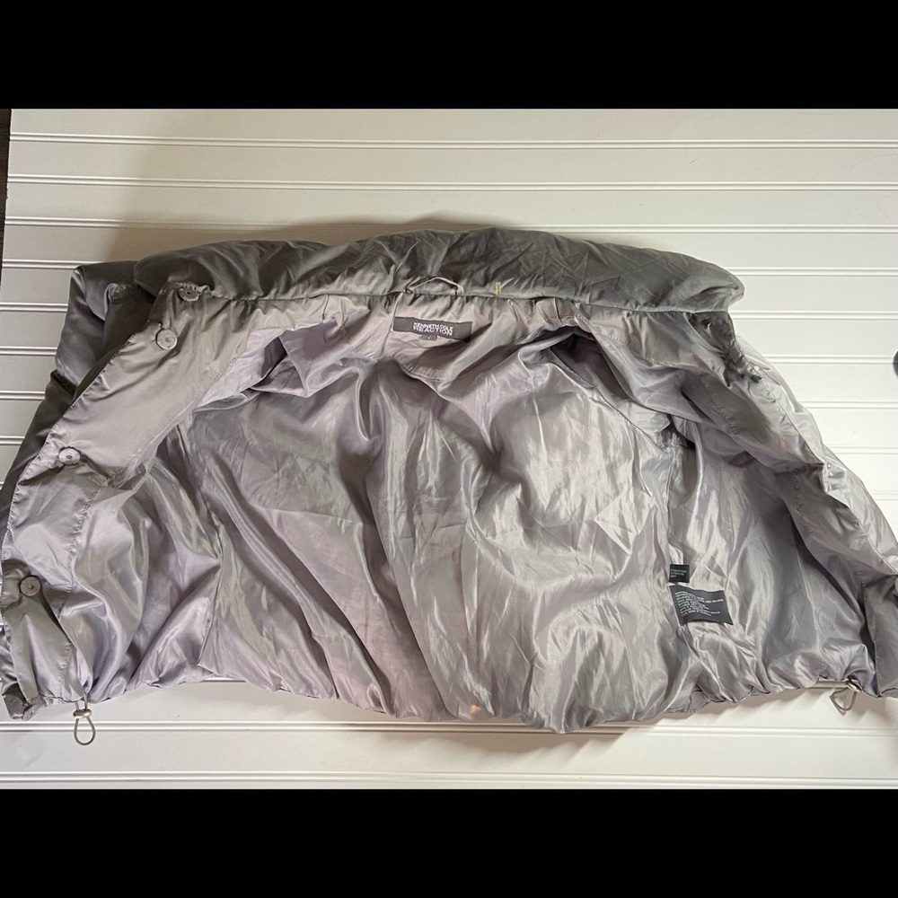 Kenneth Cole Reaction Ladies Size L Silver Gray Puffy Soft Comfy Jacket Exc Cond - Picture 4 of 9